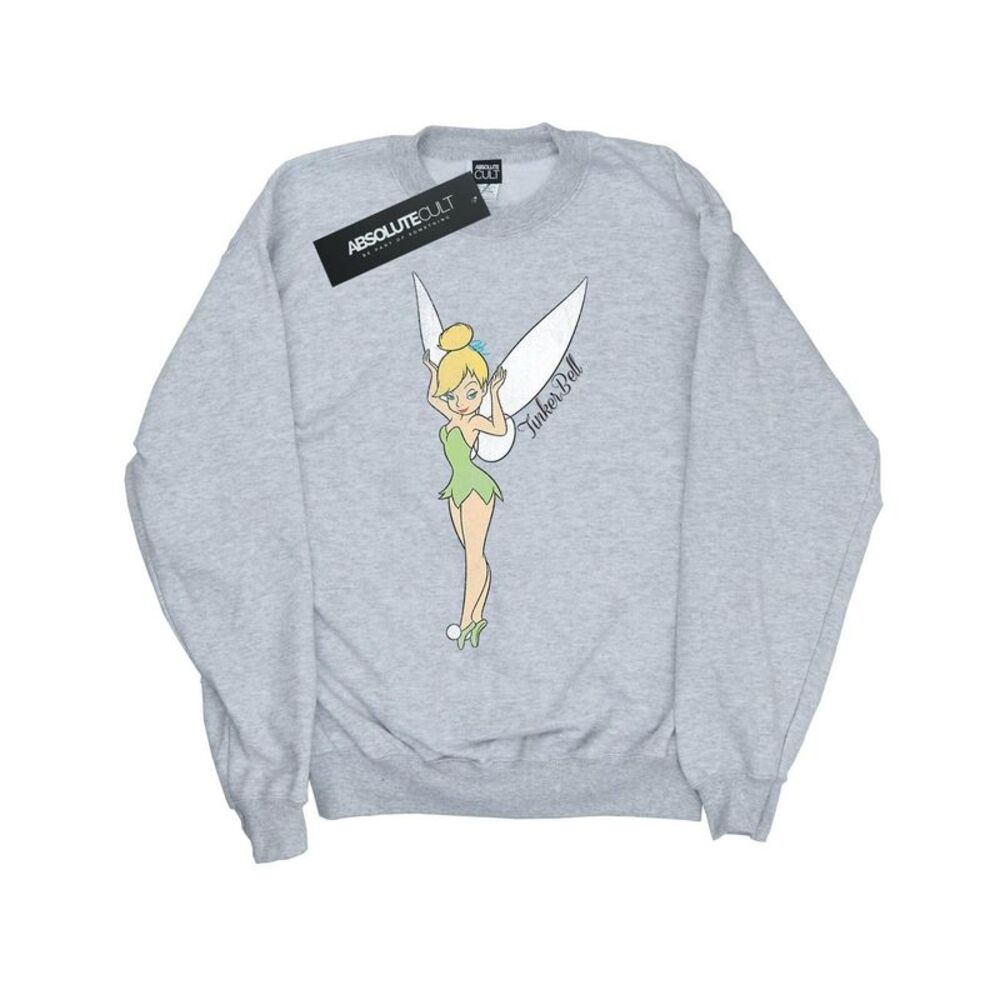Peter Pan Girls Classic Tinkerbell Sweatshirt / Sports Grey